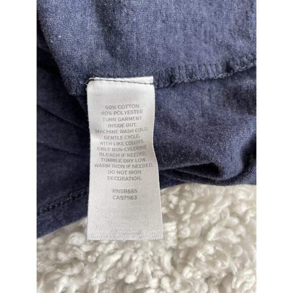 Tucker & Tate girls sz. 8 blue shimmer gold cat design tee. Cute, fun - Picture 5 of 6